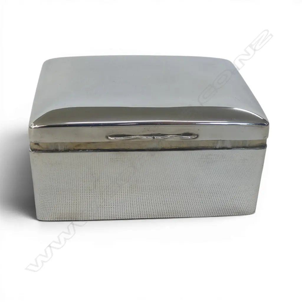 STG SILVER CIGARETTE BOX, LONDON 1900 105x85x50mm Image 1++