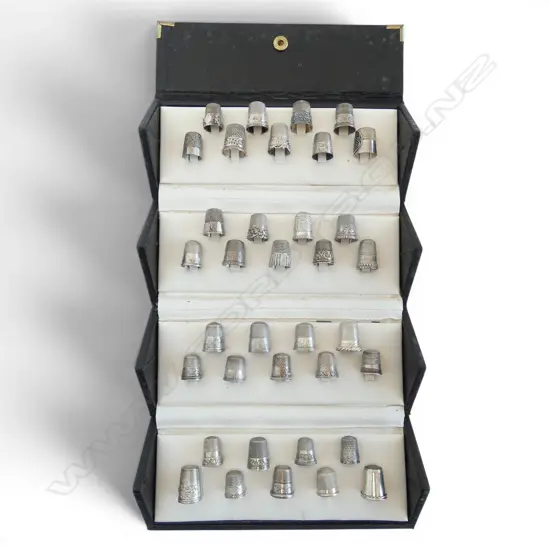 THIMBLE COLLECTION, MOSTLY STG SILVER
