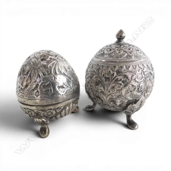 950 SILVER SALT & PEPPER H.55mm 102gms