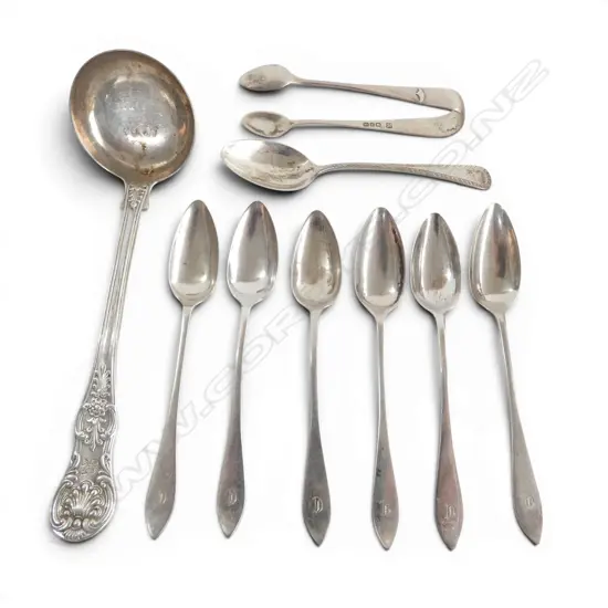 9 PCES STG SILVER CUTLERY, 114gms