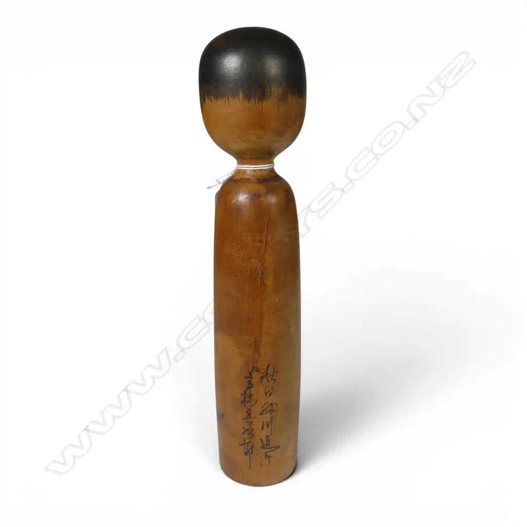 1920s JAPANESE KIJIYAMA KOKESHI DOLL, signed, origin: Akita Prefecture in the remote Tohoku region Image 1++