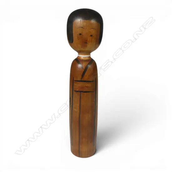 1920s JAPANESE KIJIYAMA KOKESHI DOLL, signed, origin: Akita Prefecture in the remote Tohoku region