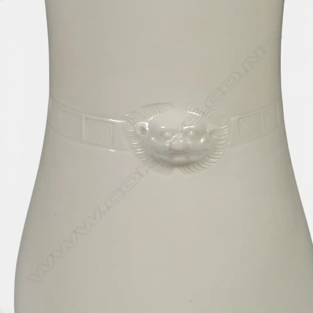 CHINESE BLANC DE CHINE VASE WITH LION DETAILS H204MM Image 1++