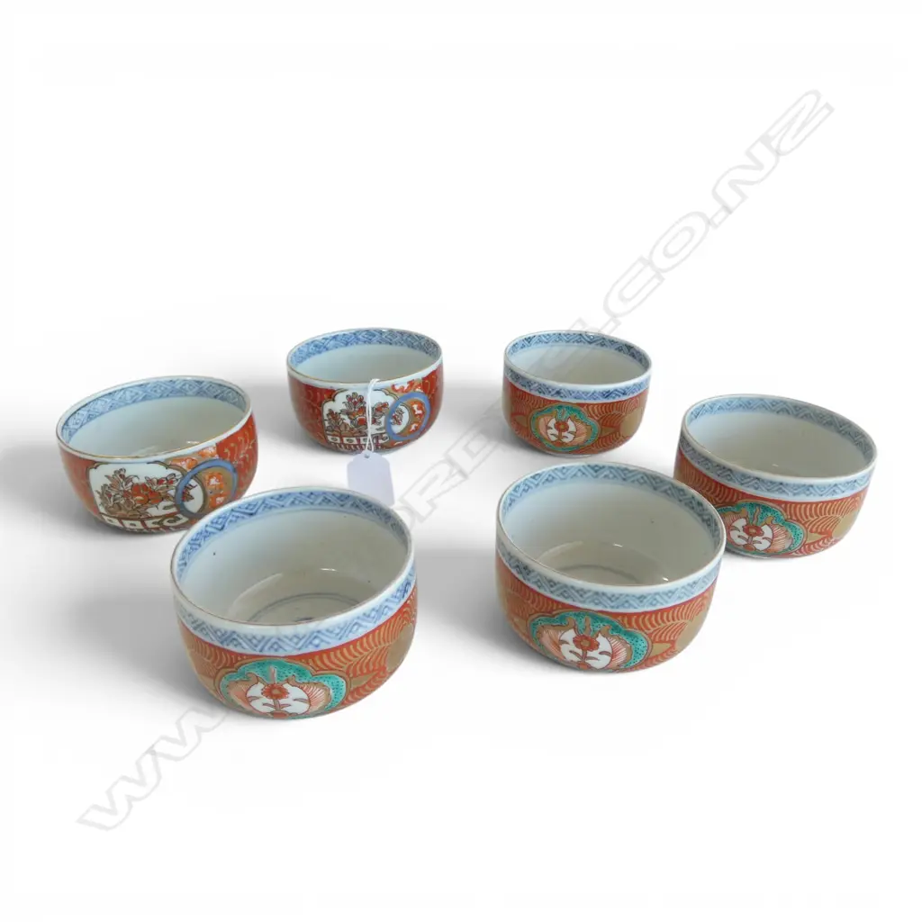 6 IMARI CUPS Dia.85mm Image 1++