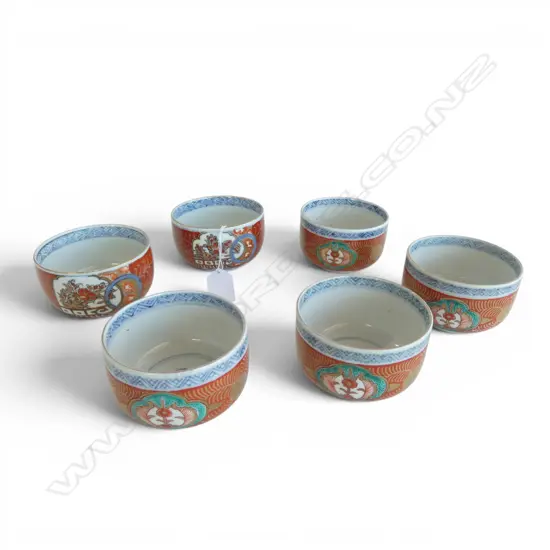 6 IMARI CUPS Dia.85mm