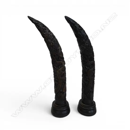 PR DECORATIVE CHINESE RESIN TUSK ORNAMENTS H390MM