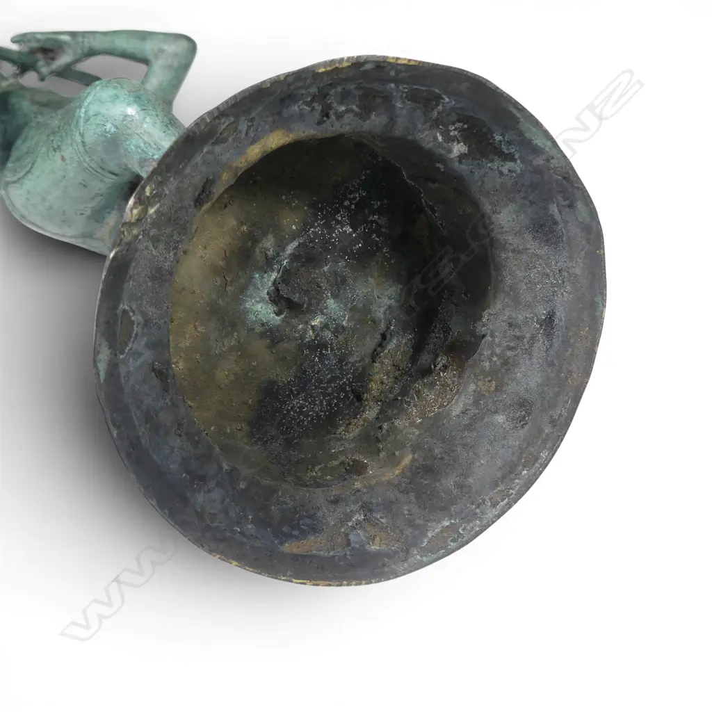 BRONZE ORIENTAL MUSICIAN FIGURE H.480mm Image 1++