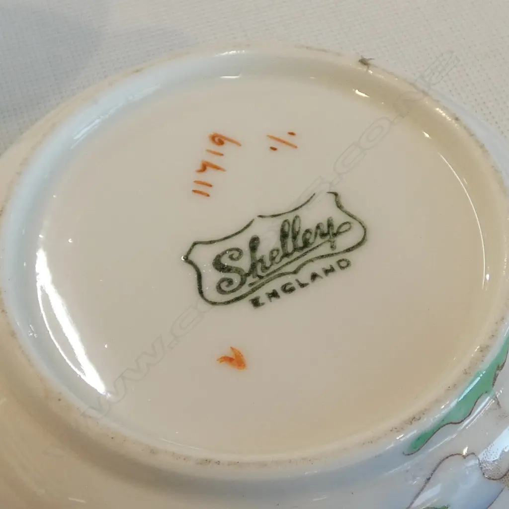 PART SHELLEY CHINA TEA & COFFEE SET AUTUMN LEAF PAT Image 1++