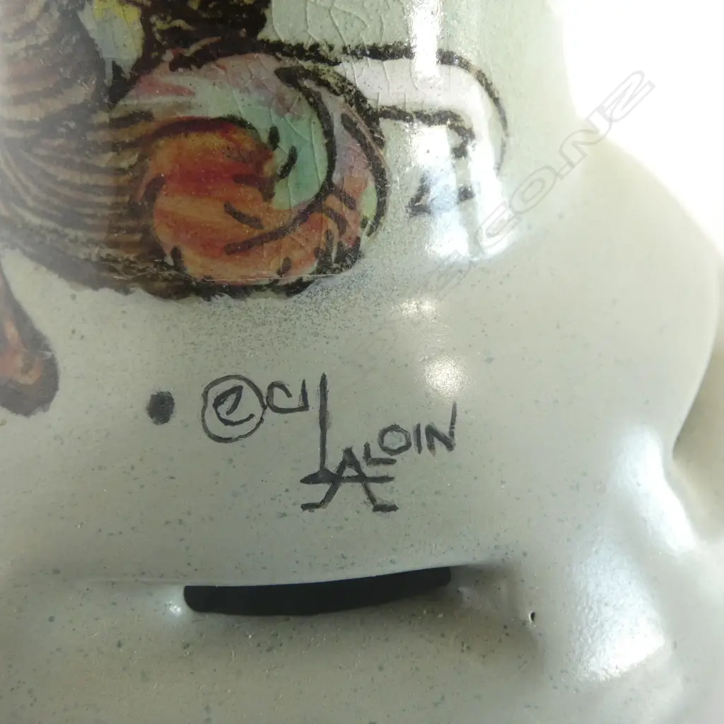 ROYAL DOULTON 'CECIL ALDIN DOG SERIES' CANDLE HOLDER, H.170mm, signature under dog & no.S100 to base Image 1++
