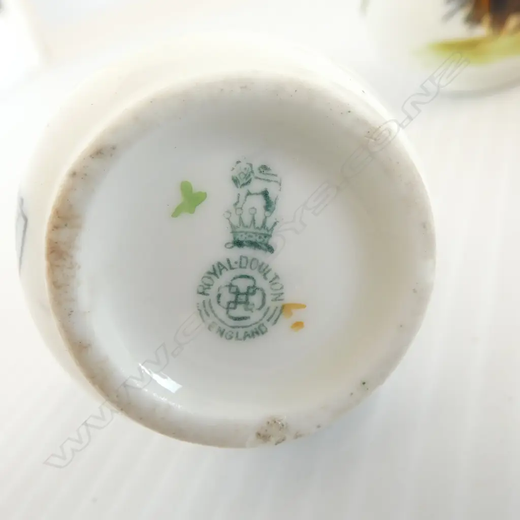 3 ROYAL DOULTON MINIATURES, FESTIVE FARE SERIES 1904-1914, H.60/60/70mm Image 1++