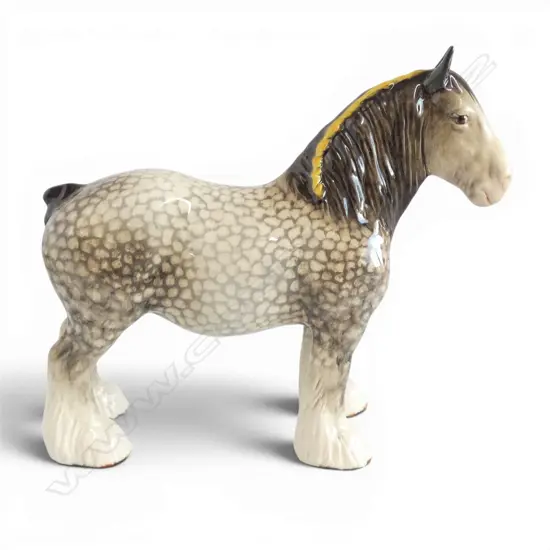 ROCKING HORSE GREY SHIRE MARE by ARTHUR GREDINGTON No.818 FOR BESWICK H.215mm