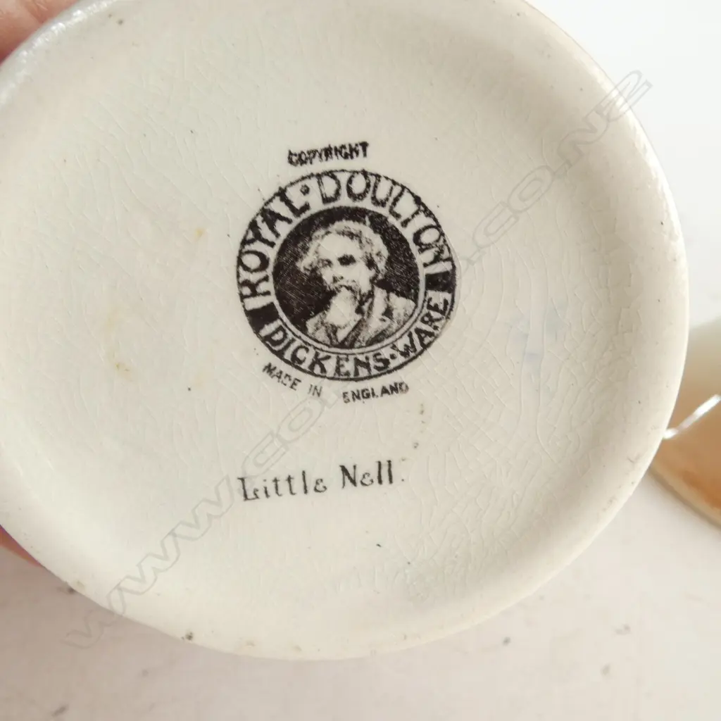 ROYAL DOULTON HAT PIN HOLDER & DICKENS WARE 'LITTLE NELL' VASE Image 1++