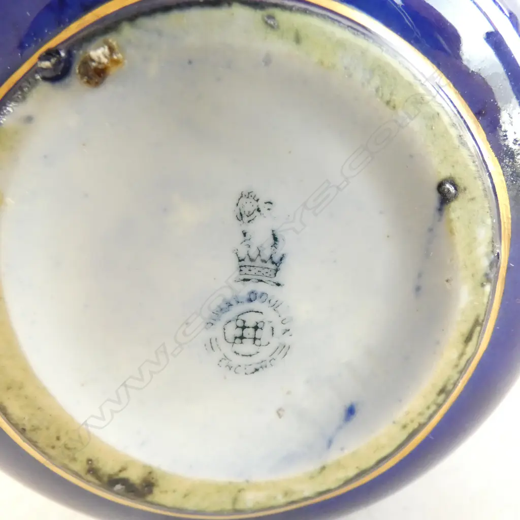 ROYAL DOULTON 'BLUE CHILDREN' SML VASE, H.90mm Image 1++