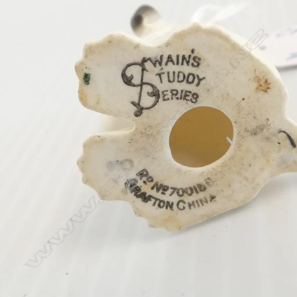 2 1920s BONZO the DOG FIGURINES, 1 marked Grafton & Swains Studdy Series to base, H.45/70mm Image 1++