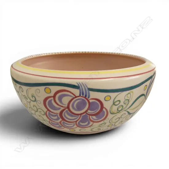 POOLE CHINA GRAPE PAT MID CENTURY BOWL DIA220MM