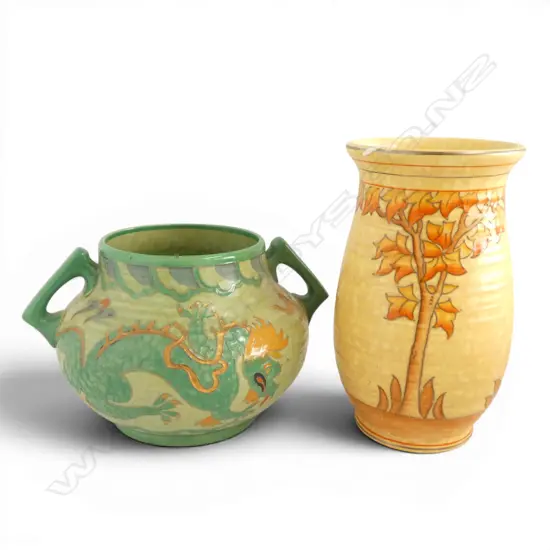 2 CHARLETTE READ VASES H220 & 150MM