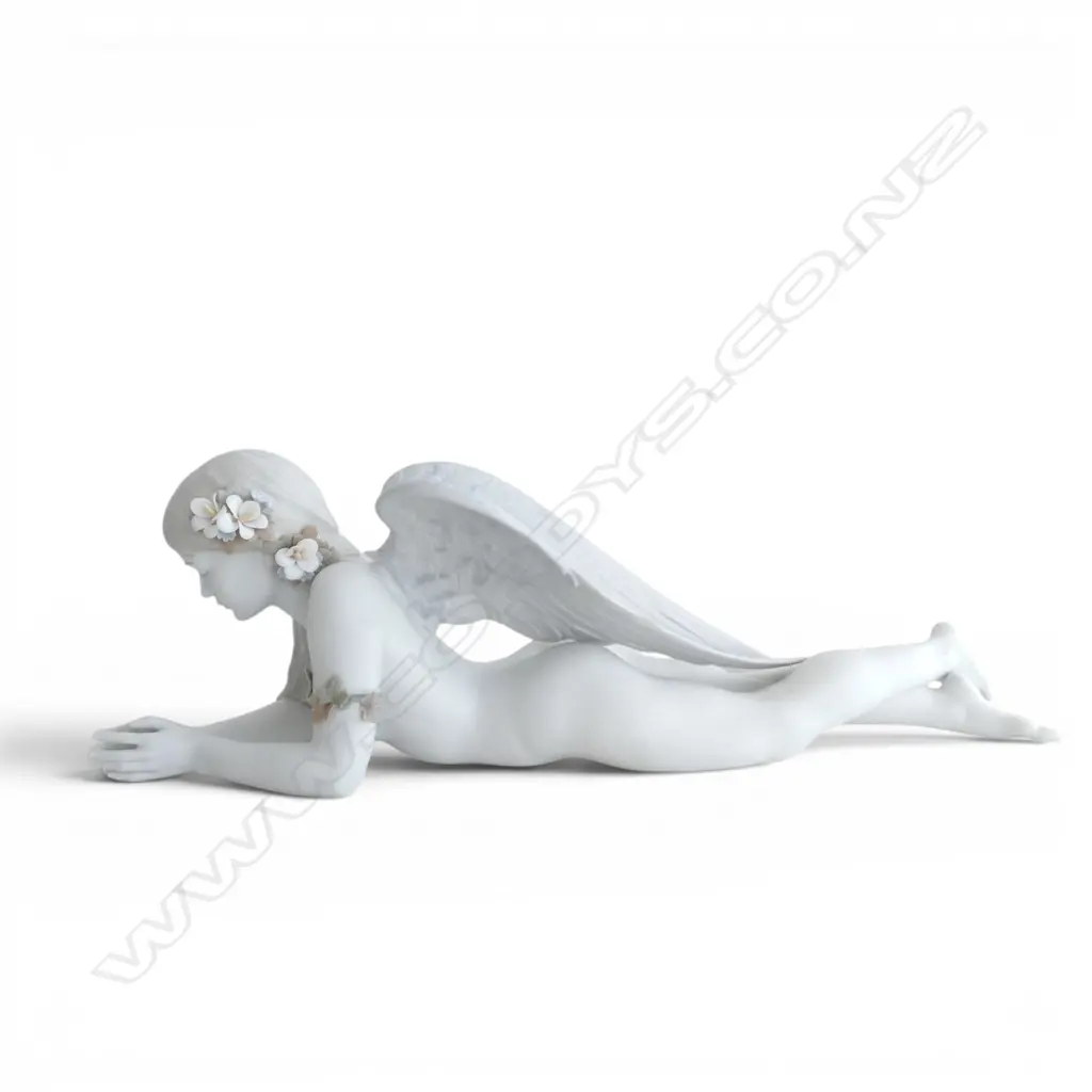 LLADRO 'PRECIOUS ANGEL' BISQUE FIGURINE w. box L.420mm Image 1++