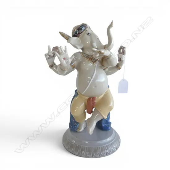 LLADRO 'DANCING GANESHA' FIGURINE w. box H.280mm