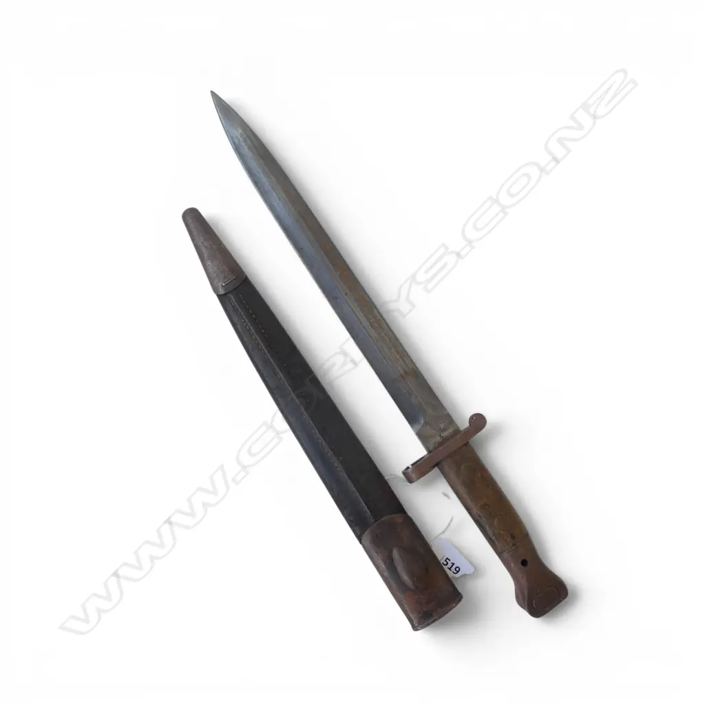 SANDERSON KNIFE & SCABBARD w. MILITARY BROAD ARROW L.440mm Image 1++