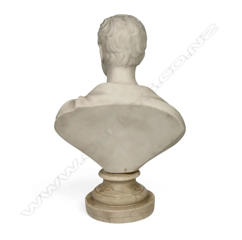 VICTORIAN PARIAN BUST OF DUKE OF WELLINGTON PURCHASED FROM CHRISTIES UK (repair to base)  H.300mm Image 1++