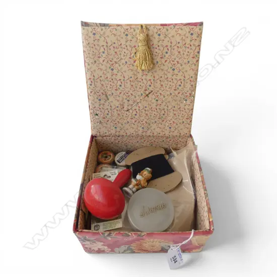 SEWING BOX w. ASST. SEWING / CRAFT