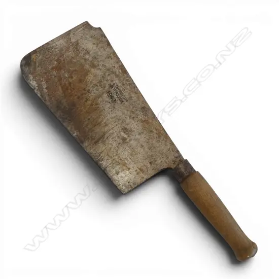 WW2 1943 ARMY STAMPED HEAVY MEAT CLEAVER L450MM