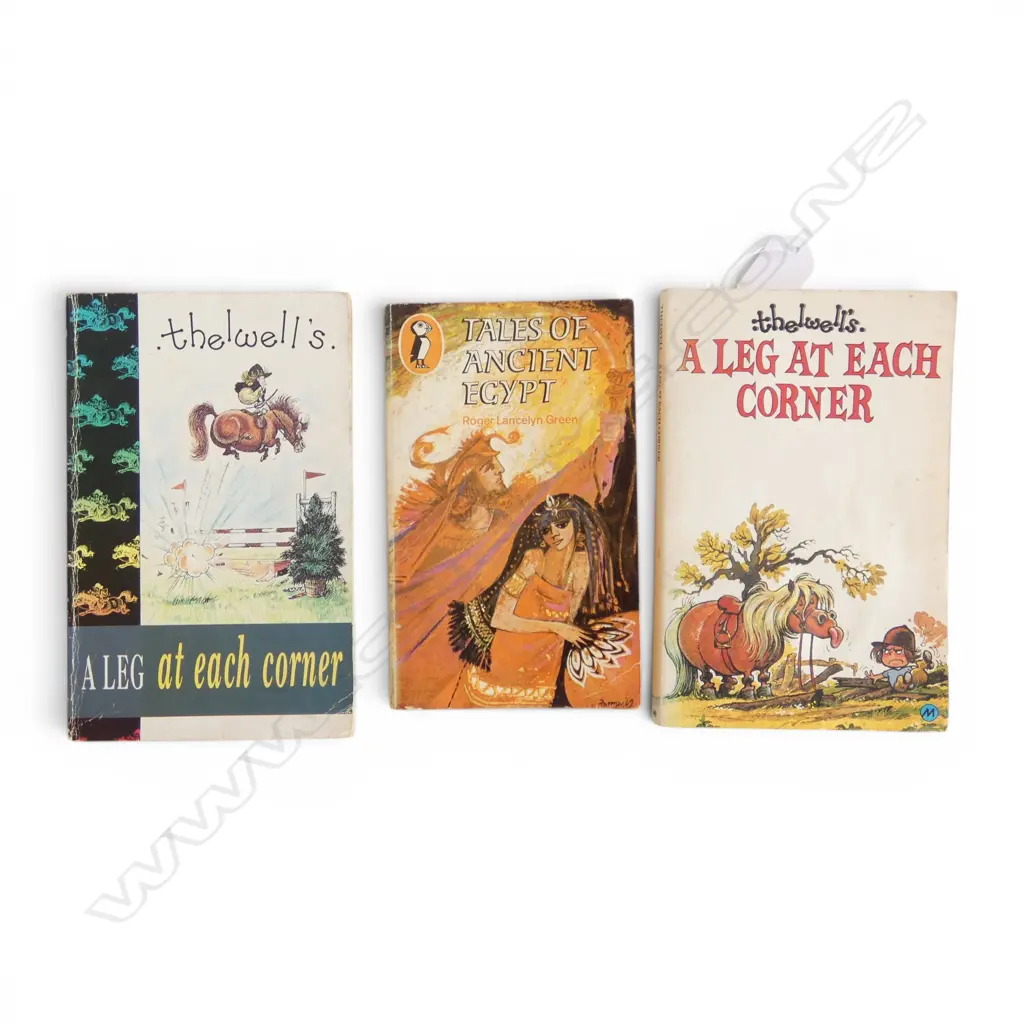 X2 THELWELL'S LEG AT EACH CORNER & TALES OF ANCIENT EGYPT BY ROGER LANCELYN GREEN. Image 1++