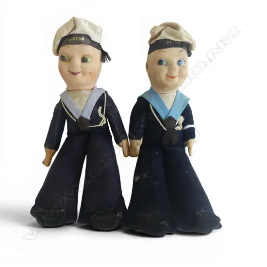 TWO NORAH WELLINGS SHIPPING DOLLS ‘FAIRSTAR’ & ‘PATRIS’, L.220MM