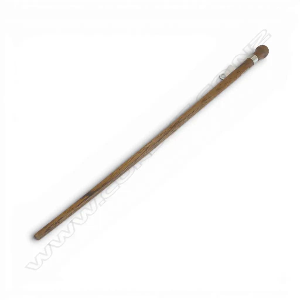 OAK BATON w. STG SILVER BAND '93 BATTERY MOTUTAPU' L.580mm Image 1++
