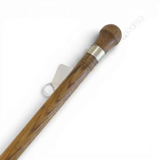 OAK BATON w. STG SILVER BAND '93 BATTERY MOTUTAPU' L.580mm