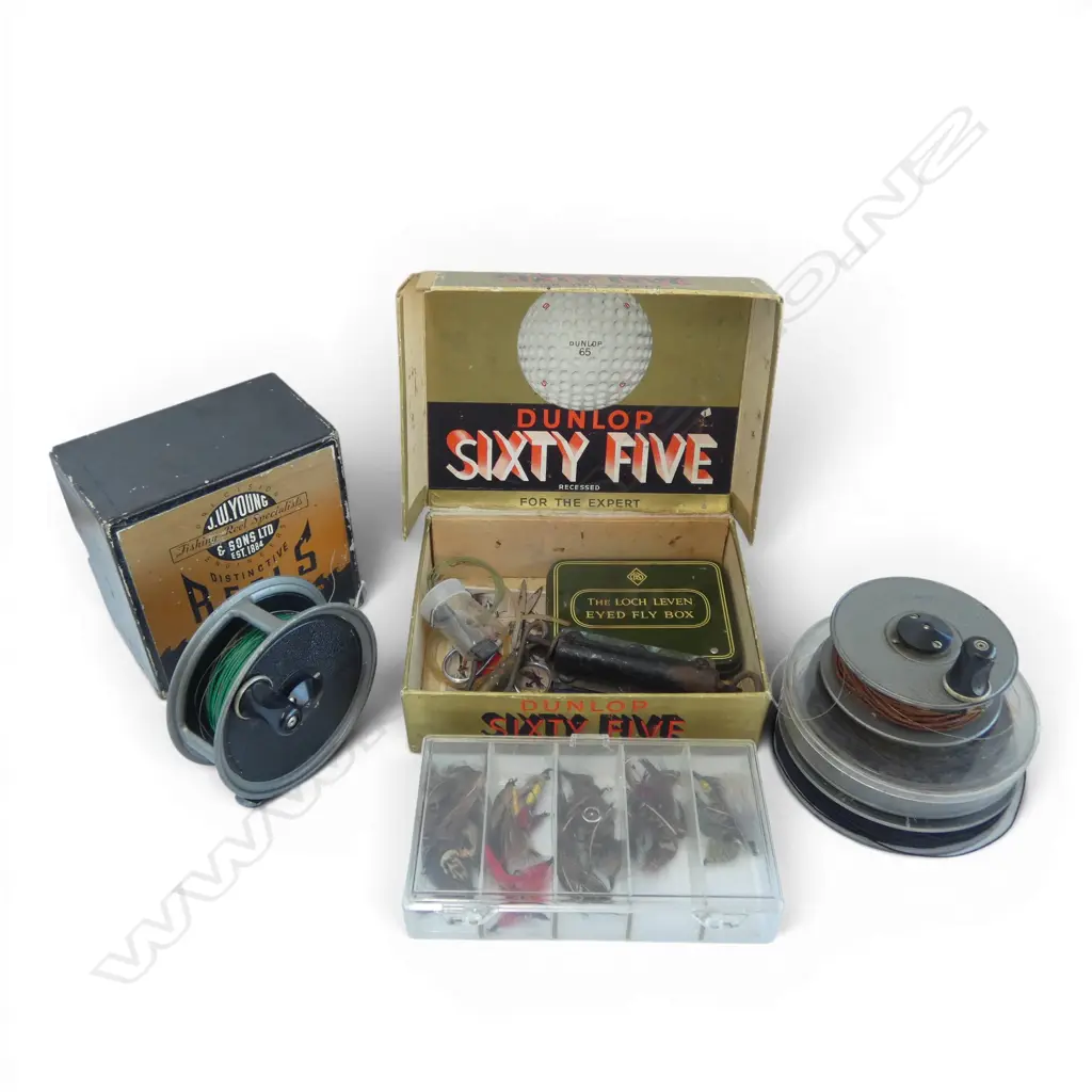 VINTAGE BOXED PRIDEX JW YOUNGS FRESHWATER REEL & FLY FISHING TACKLE Image 1++