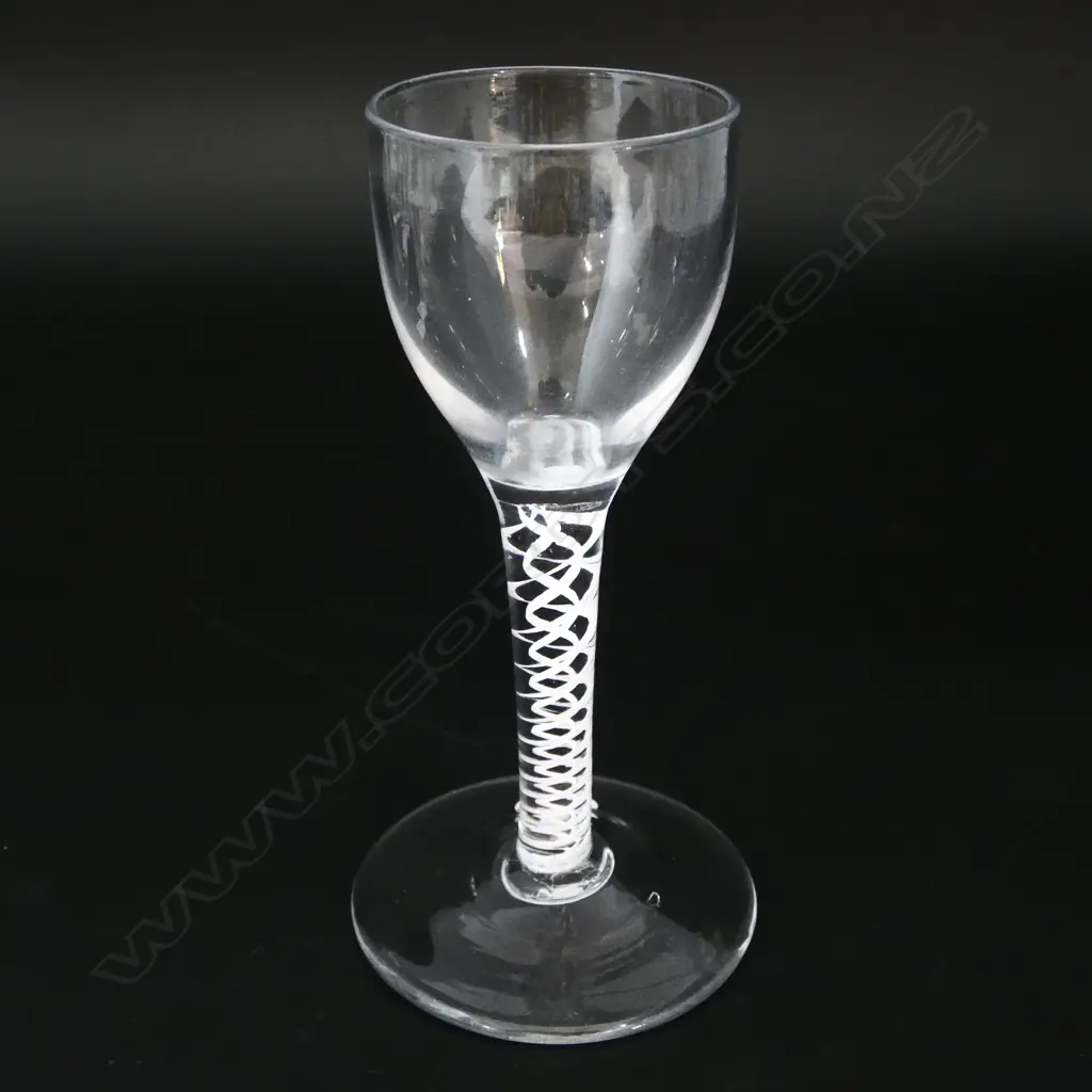 ANTIQUE TWIST STEM DRINKING GLASS H.130mm Image 1++