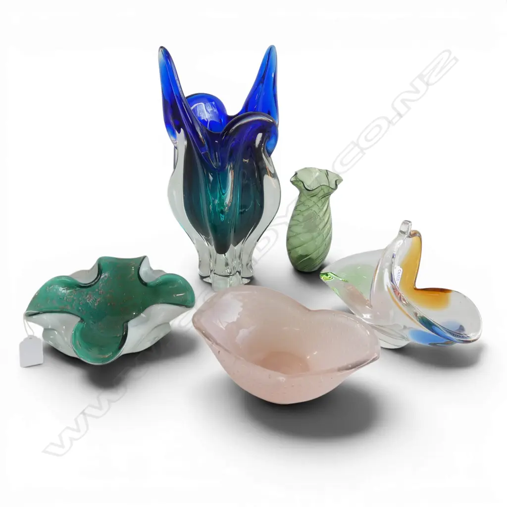 5 PCES OF ART GLASS H.330mm Image 1++