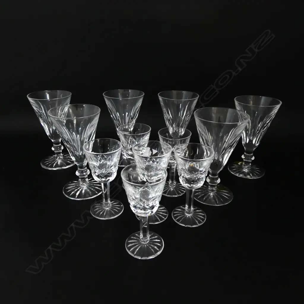 6 + 6 WATERFORD LIQUEUR GLASSES H.110/90mm Image 1++