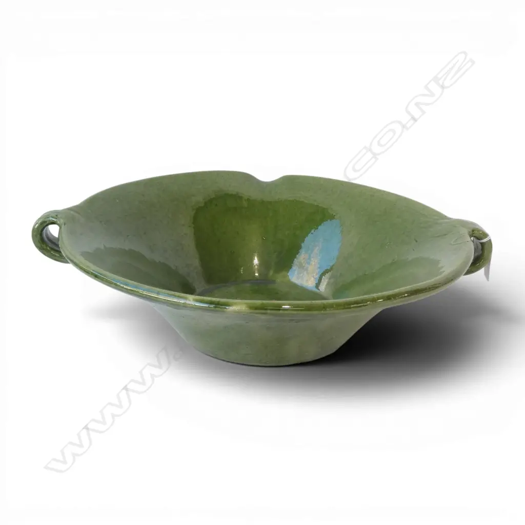 LG GREEN GLAZED BOWL 360mm dia Image 1++