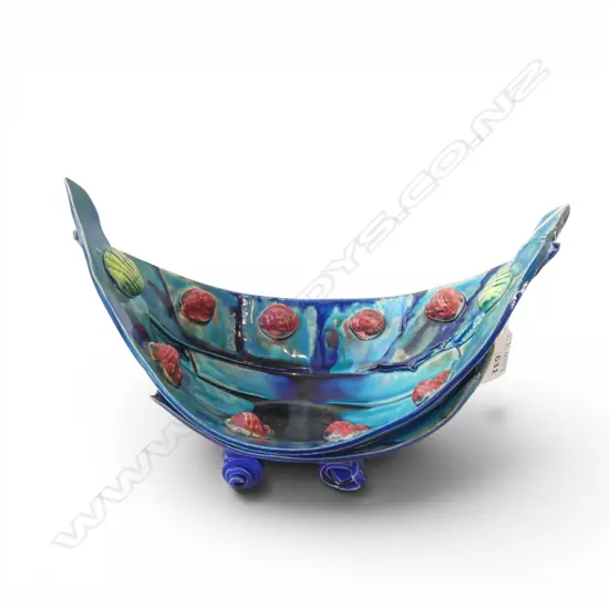 KATIE GOLD STUDIO POTTERY BOWL W.260mm H.160mm