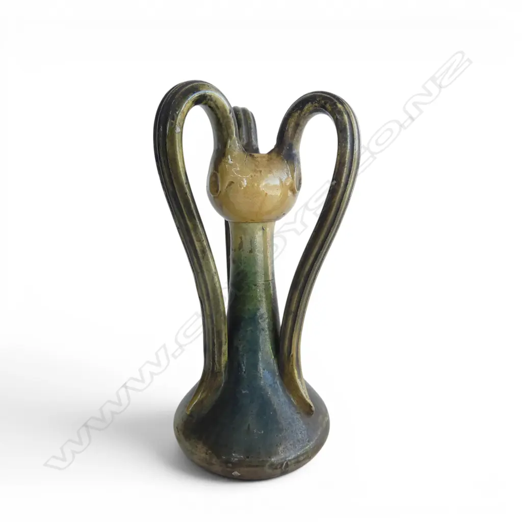 3 HANDLED NOUVEAU VASE H.275mm Image 1++