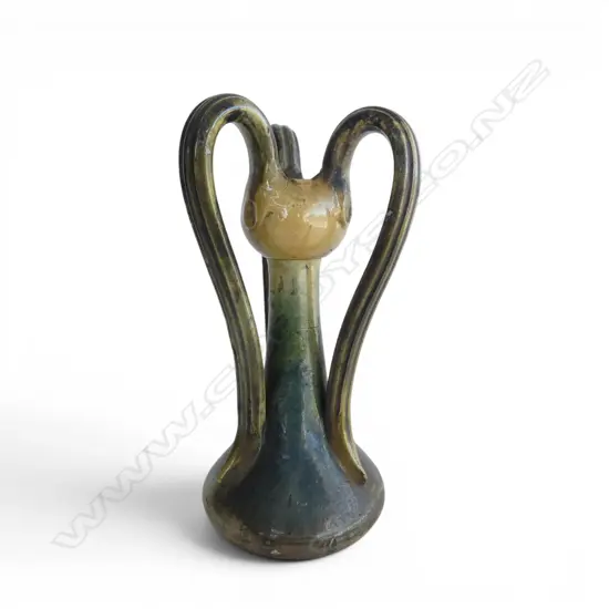 3 HANDLED NOUVEAU VASE H.275mm