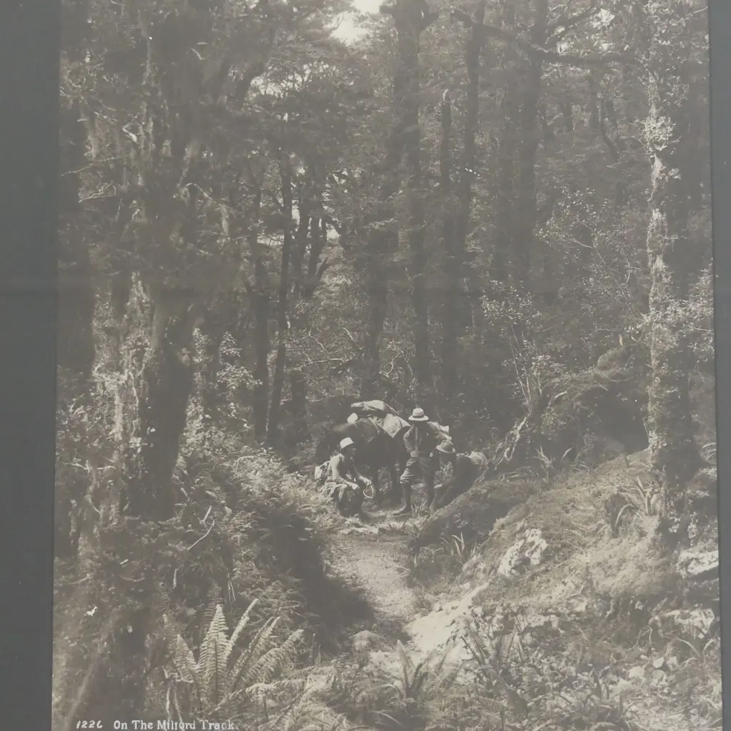 VINTAGE NUMBERED FRAMED PHOTO OF MILFORD TRACK  H540 W380MM Image 1++