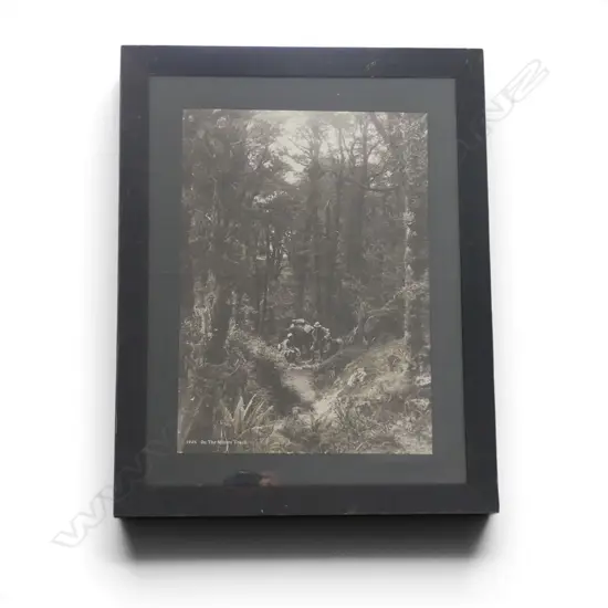 VINTAGE NUMBERED FRAMED PHOTO OF MILFORD TRACK  H540 W380MM