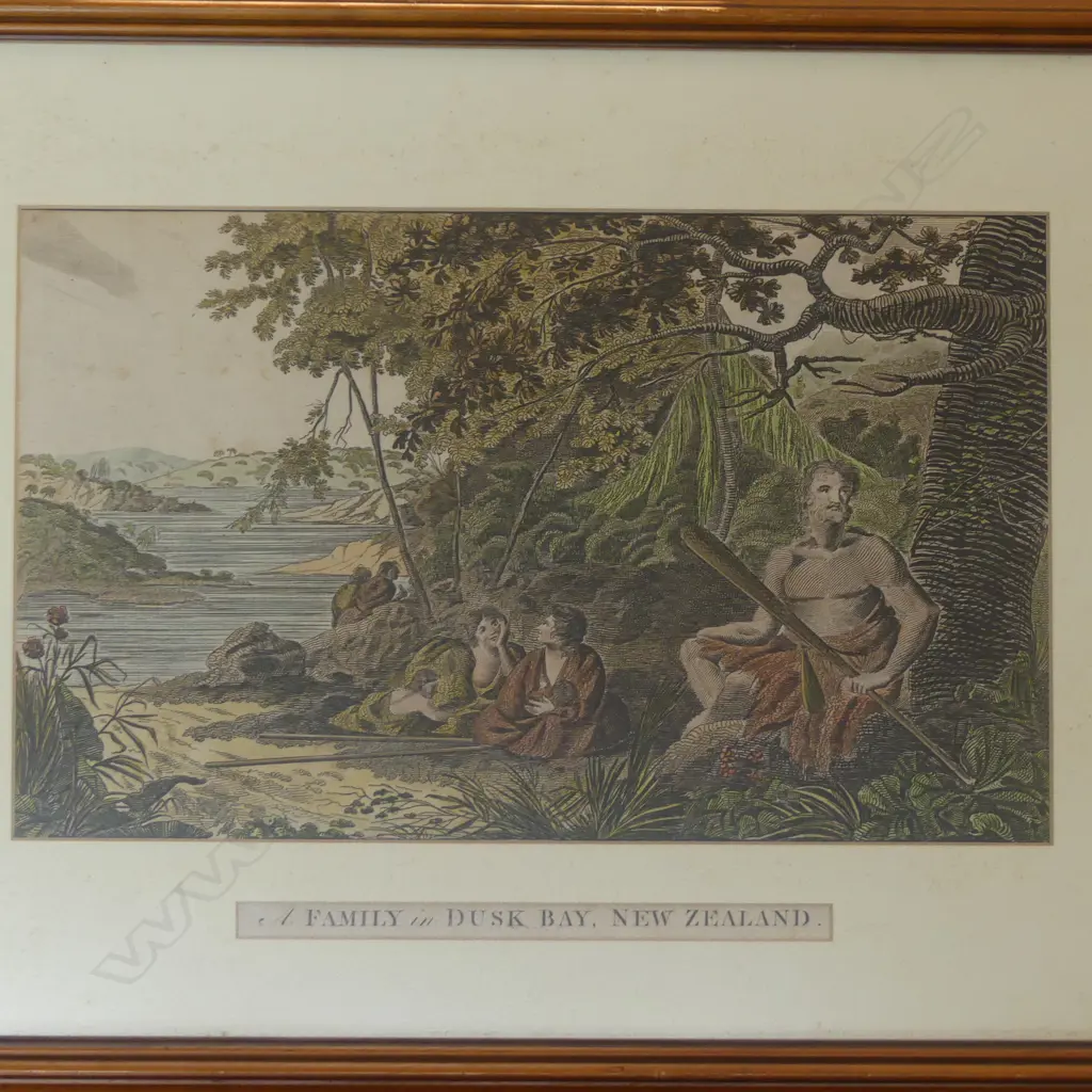 TWO VINTAGE NZ COPPER ENGRAVINGS BY RENNOLDSON 220X340MM Image 1++
