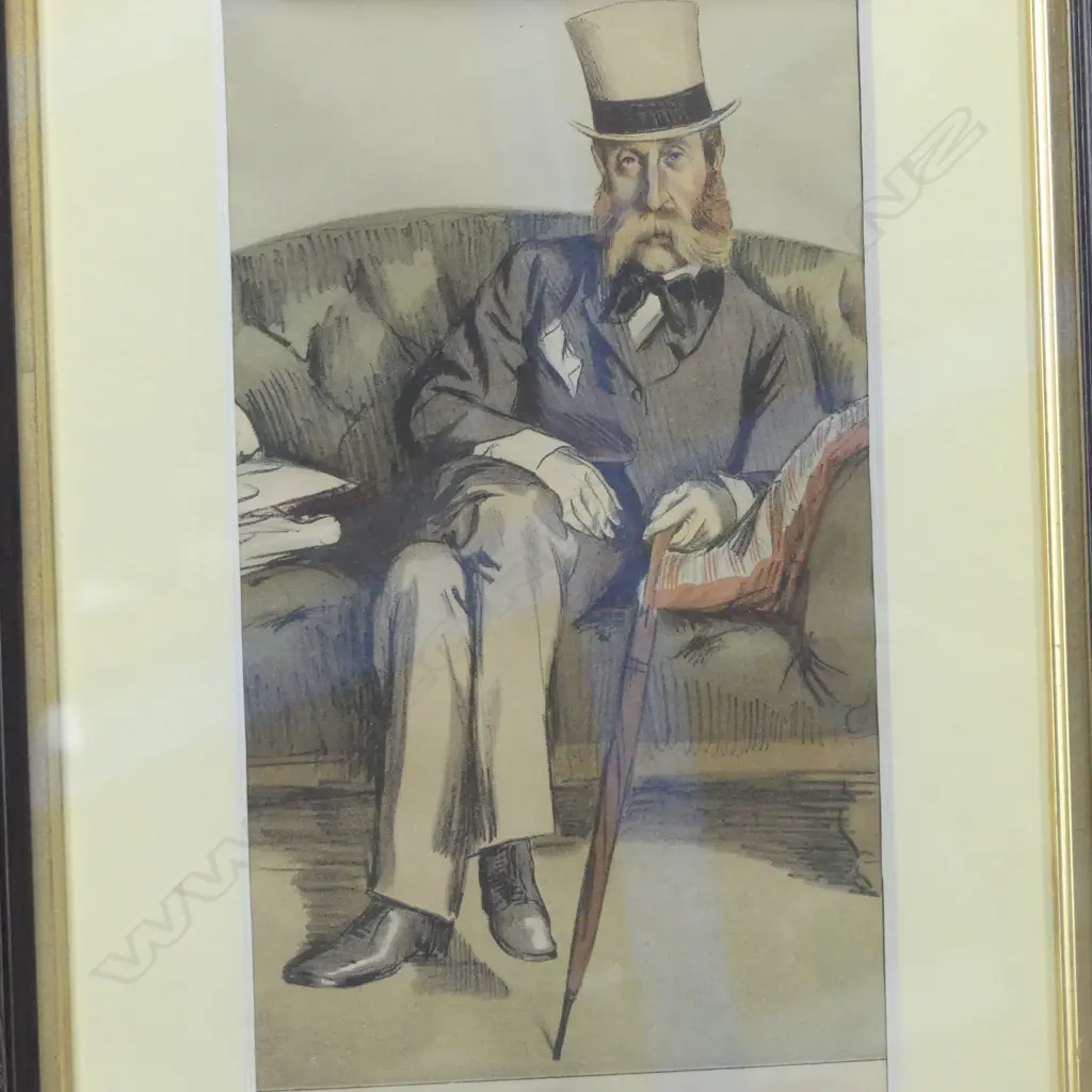 CARLO PELLEGRINI, 2 "MEN OF THE DAY" CHROMOLITHOGRAPHS, No.23 & 32, 320x180mm Image 1++