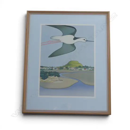 DON BINNEY, 'NGATARINGA 2002' FRAMED POSTER PRINT 640 X 470mm