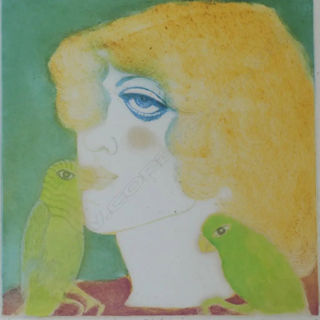 JAN NIGRO, LOVE BIRDS, Ltd Ed. PRINT 1/1, 290x275mm7 Image 1++