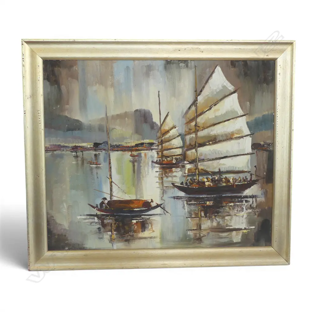 FLORENCE LUXFORD, EASTERN WATERS, OIL ON BOARD, 495x595mm Image 1++