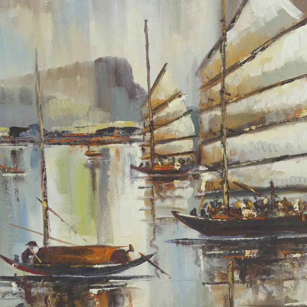 FLORENCE LUXFORD, EASTERN WATERS, OIL ON BOARD, 495x595mm Image 1++