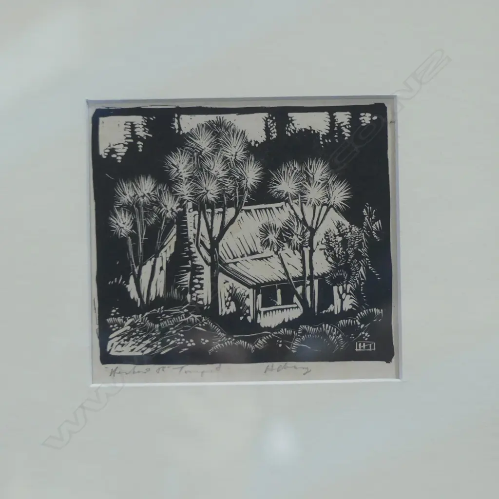 HERBERT TORNQUIST, ALBANY, WOOD ENGRAVING, 90 X 105mm Image 1++