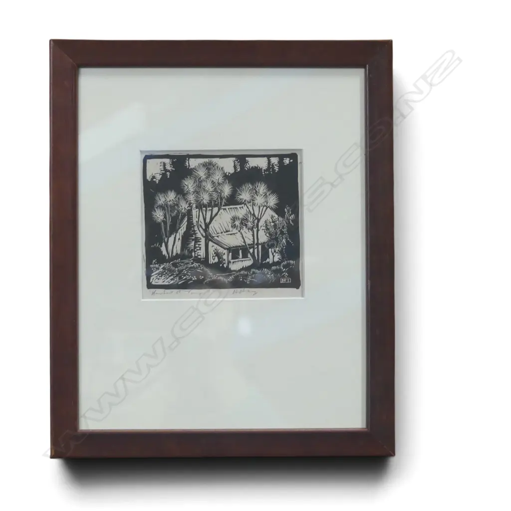 HERBERT TORNQUIST, ALBANY, WOOD ENGRAVING, 90 X 105mm Image 1++