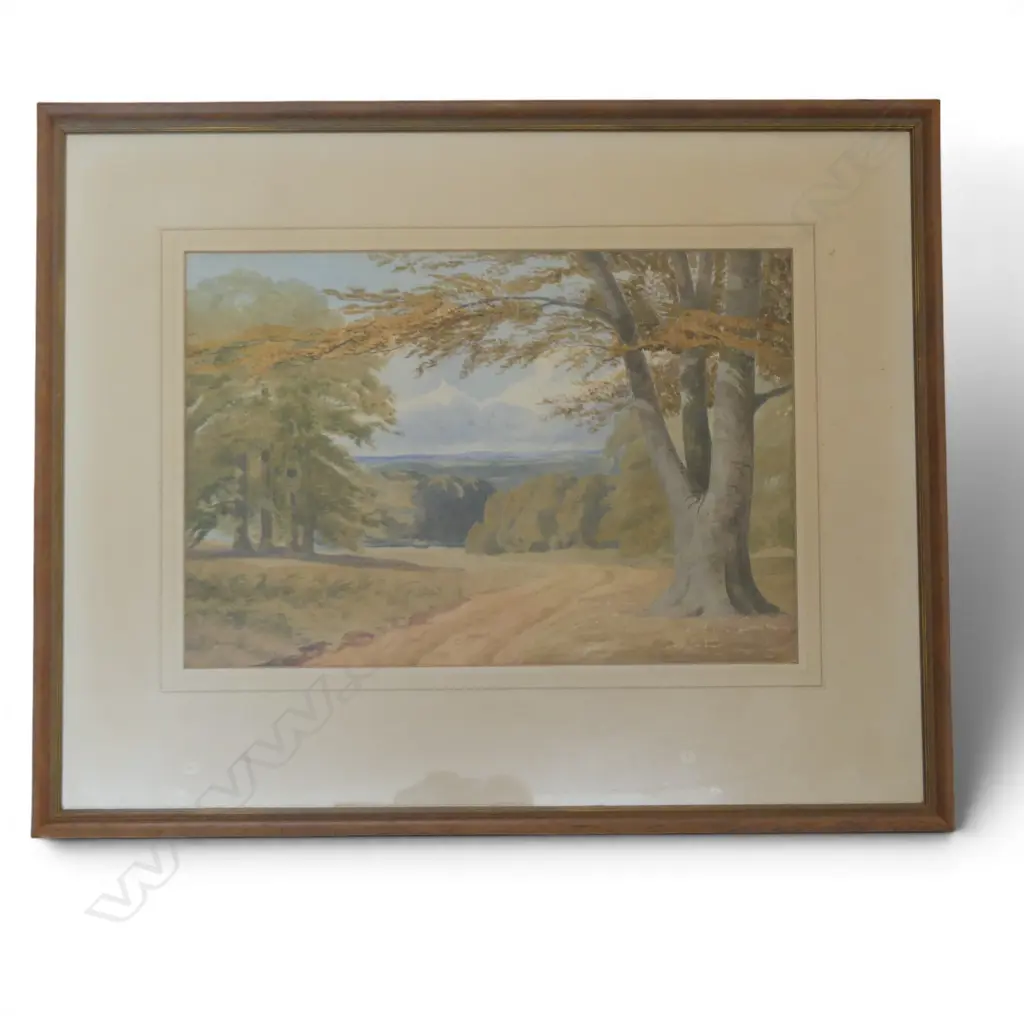 ARTIST UNKNOWN, ENGLISH COUNTRYSIDE, WATERCOLOUR, 245x265mm Image 1++