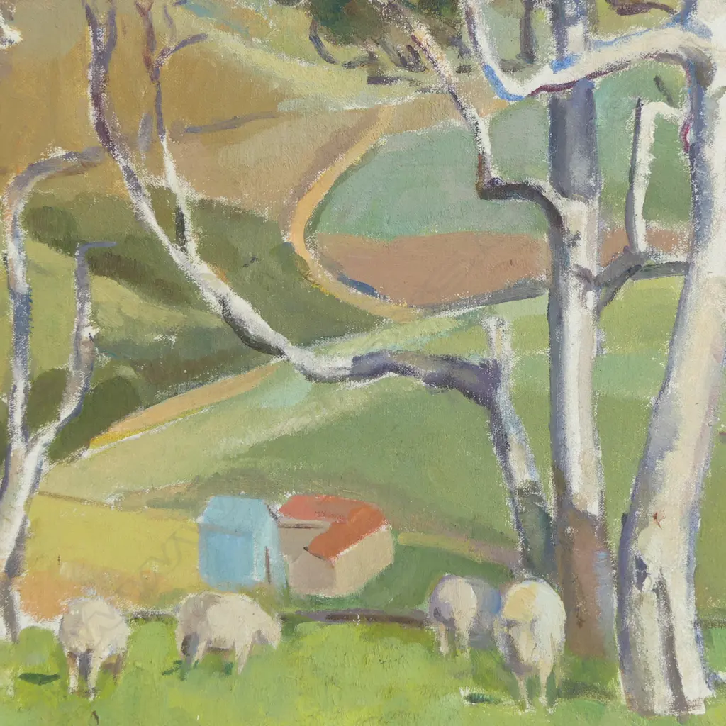 LANDSCAPE OIL PAINTING, H.420x450mm Image 1++